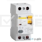 Выключатель дифференциального тока (УЗО) Iek MDV10-2-063-030 ВД1-63 2Р 63А 30мА ИЭК, фото2