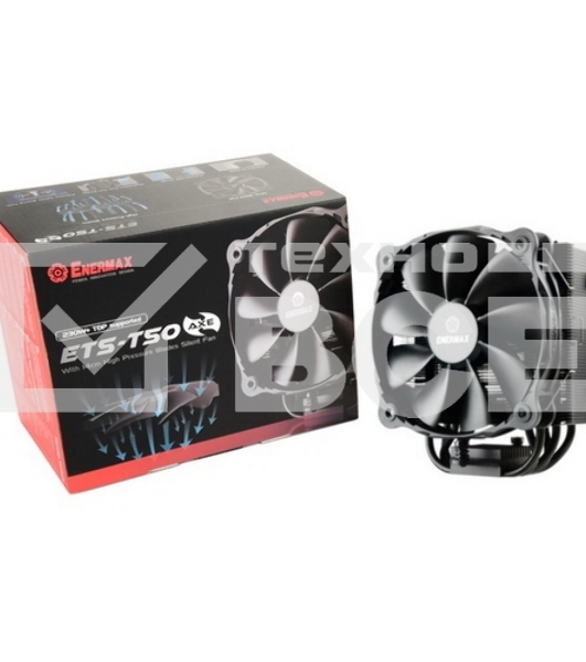 Кулер для процессора Enermax ETS-T50 AXE черный, 140 мм, алюминий/медь, 1000 об/мин, 22 дБ, 4 pin, 230 Вт, 163 мм