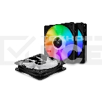 Комплект вентиляторов для корпуса DEEPCOOL CF120-3 IN 1 черный, 120 мм, 1500 об/мин, 27 дБ, 4 pin, фото 1