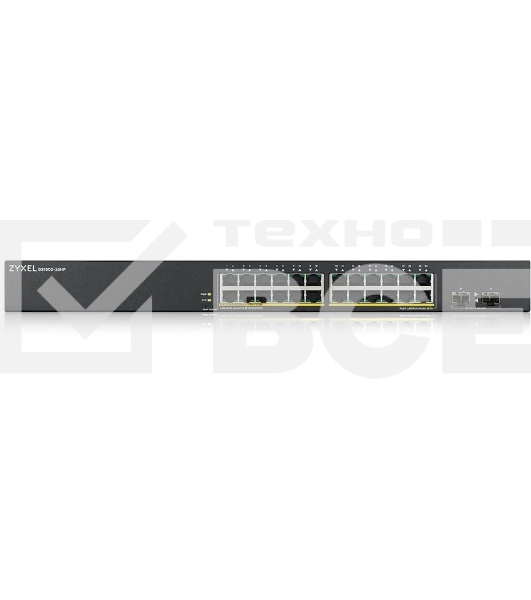 Коммутатор Smart L2 PoE+ Zyxel GS1900-24HPv2, rack 19