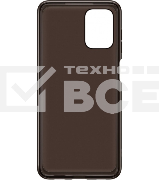 Чехол (клип-кейс) Samsung для Samsung Galaxy A12 Soft Clear Cover черный (EF-QA125TBEGRU)