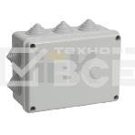 Коробка КМ41241 распаячная Iek UKO10-150-110-070-K41-44 для о/п 150х110х70 мм IP44 (RAL7035, 10 гермовводов), фото3