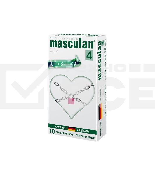 Презервативы Masculan Ultra 4,10 шт.Ультра прочные ШТ