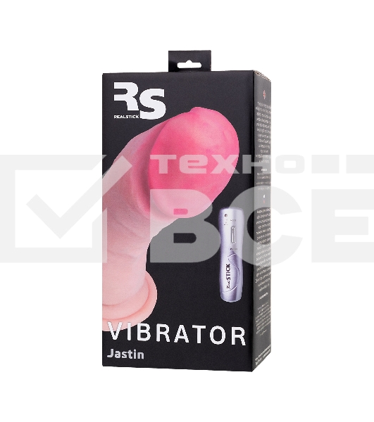 Реалистичный вибратор TOYFA RealStick Elite Vibro, TPR, телесный, 7 режимов вибрации, 21 см
