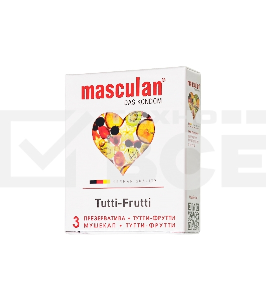 Презервативы Masculan Ultra 1 3 шт Тутти-Фрутти (Tutti-Frutti)