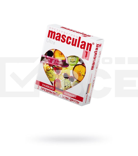 Презервативы Masculan Ultra 1 3 шт Тутти-Фрутти (Tutti-Frutti)
