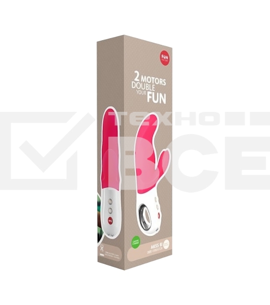 Вибратор Fun Factory MiSS BI, силикон, розовый, 17 см