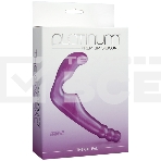 Безременной страпон, стимулятор точки G без вибрации Platinum Premium Silicone - The Gal Pal - Purple, фото2